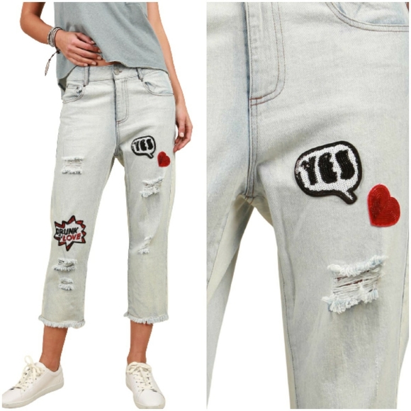 POL CROP NOVELTY JEANS - Picture 8 of 16